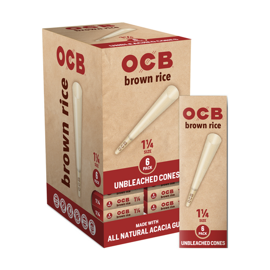 OCB® Brown Rice Cone 24 Count Display