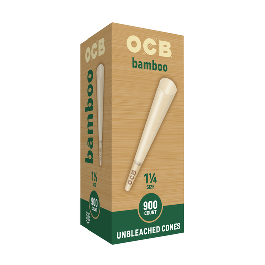 OCB® Bamboo Cone 1 1/4 Bulk Tower 900 Count