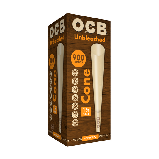 OCB® Virgin Cone 1 1/4 Bulk Tower 900 Count
