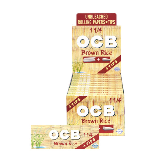 OCB® Brown Rice Rolling Papers + Tips